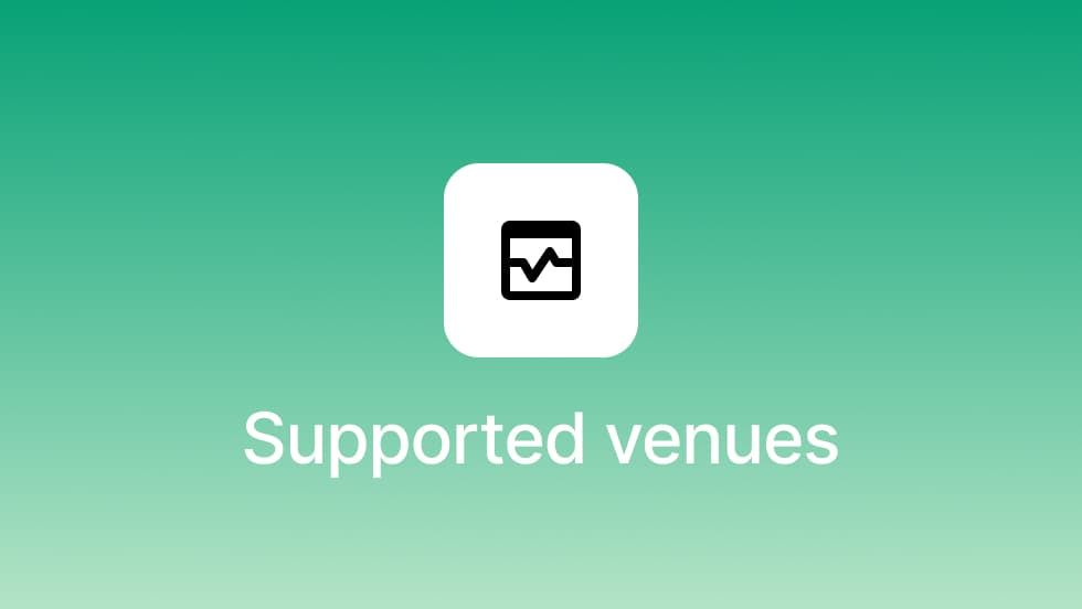 Supported Venues