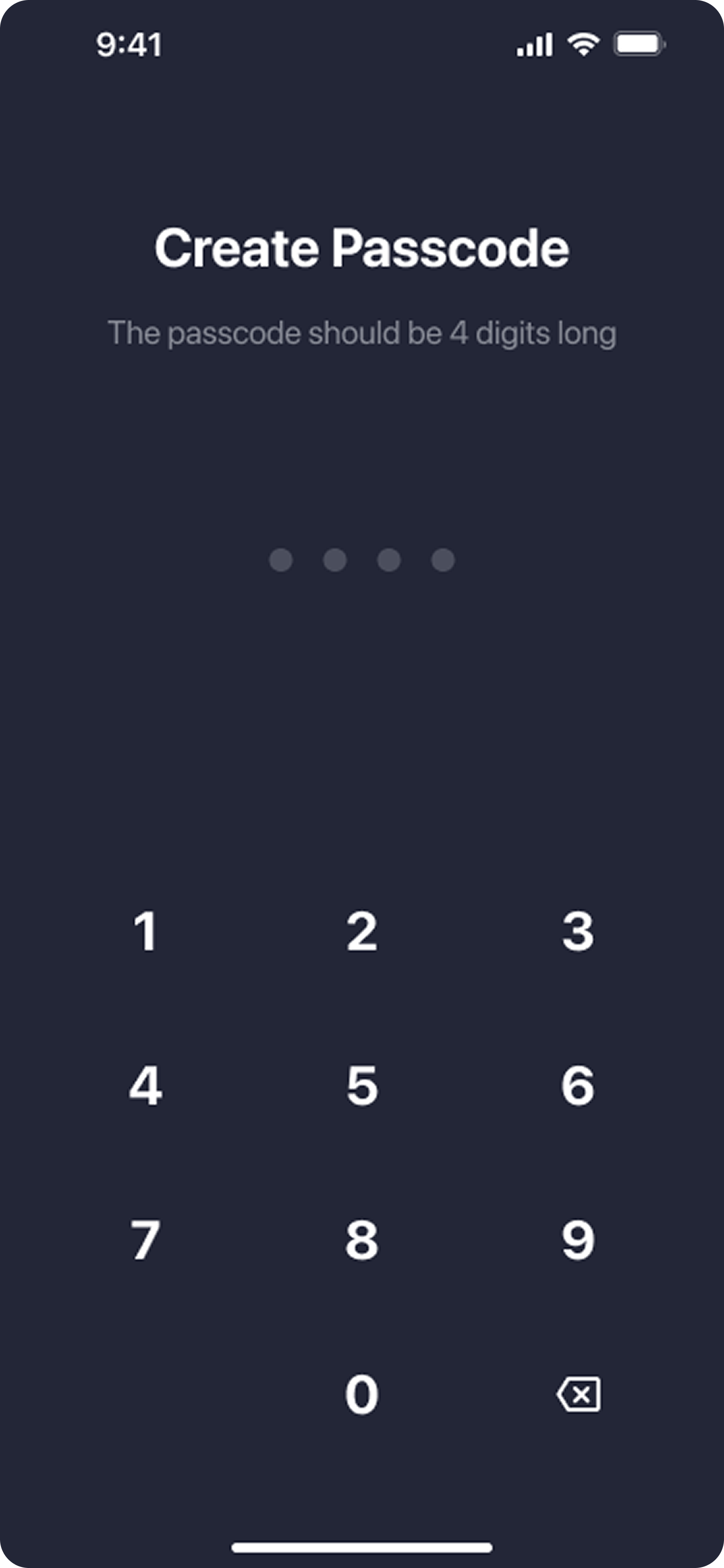 Set a passcode